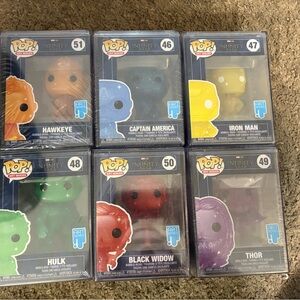 Funko Pop! Art Series Marvel Set - Infinity Saga